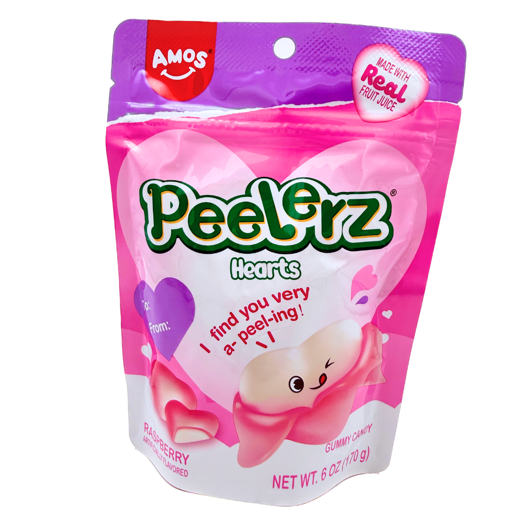 AMOS Peelerz Gummy Hearts - 6oz