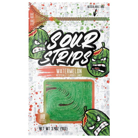 Sour Strips Watermelon - 3.4oz