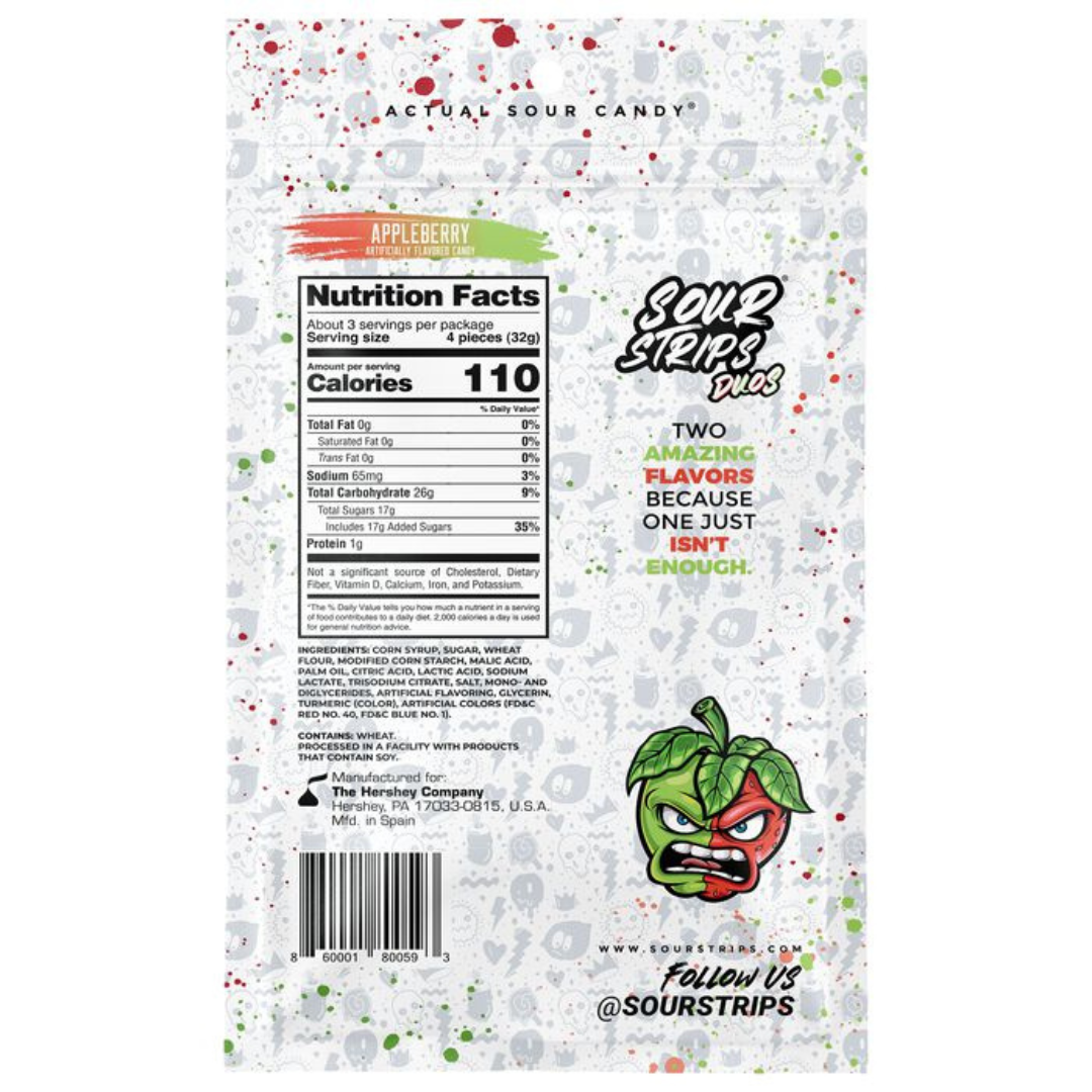 Sour Strips Appleberry - 3.4oz