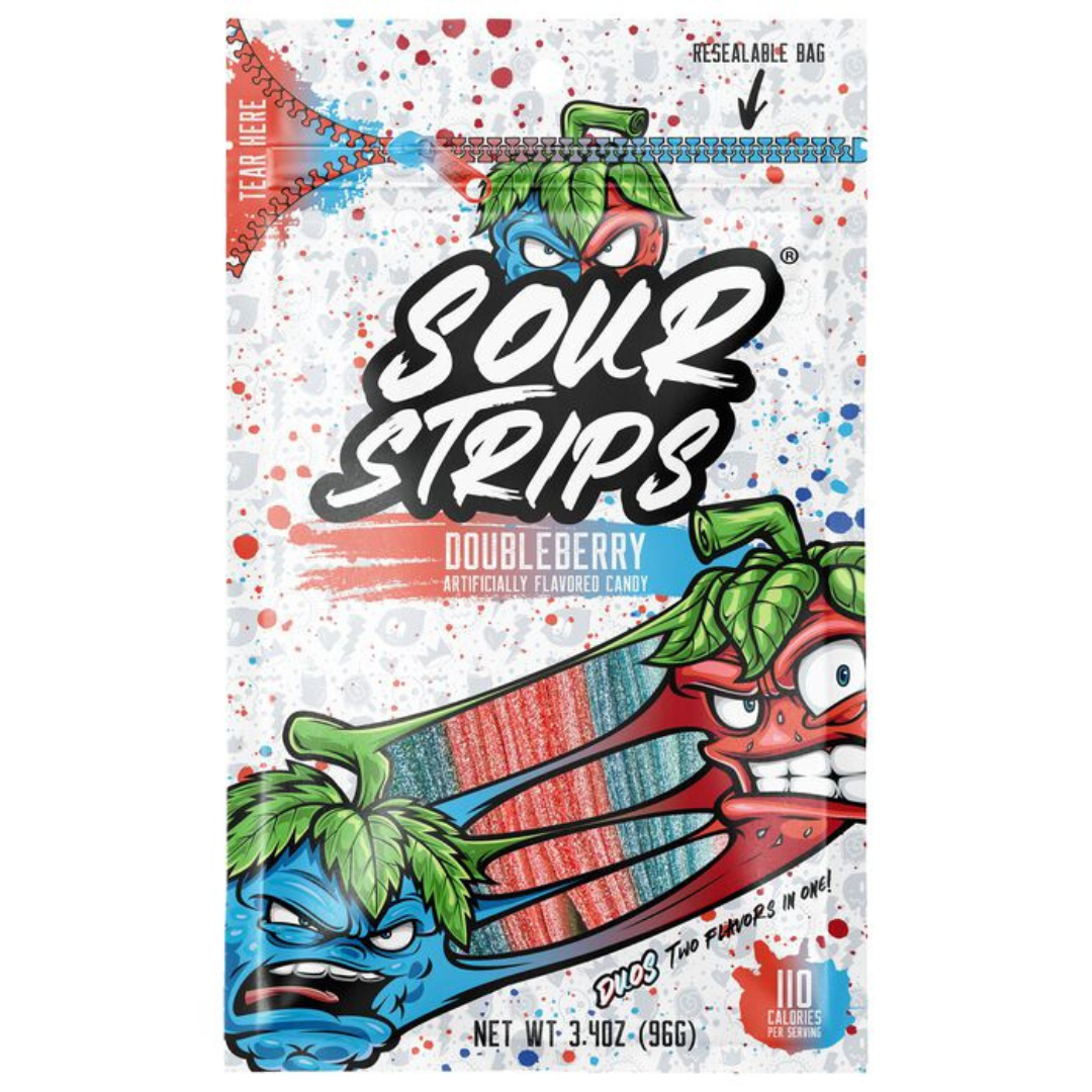 Sour Strips Doubleberry - 3.4oz