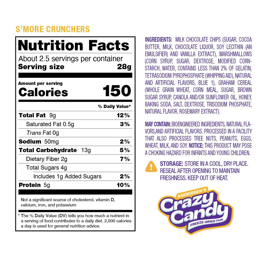 Freeze Dried S'mores Crunchers - 2.5oz