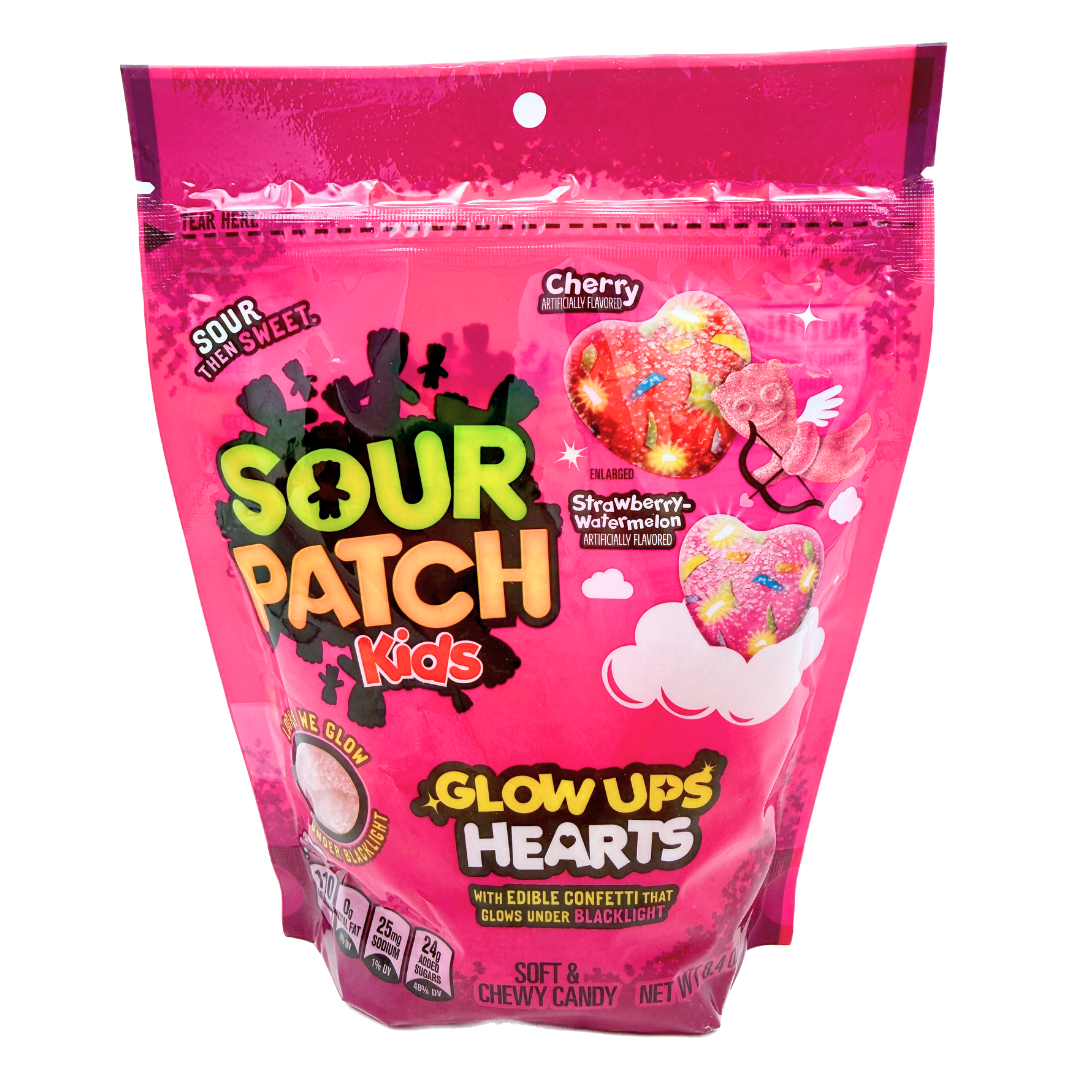 Sour Patch Kids Glow Up Hearts - 8.4oz