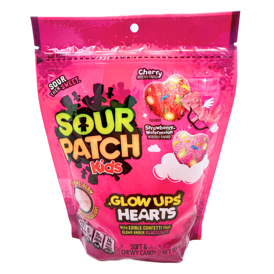 Sour Patch Kids Glow Up Hearts - 8.4oz