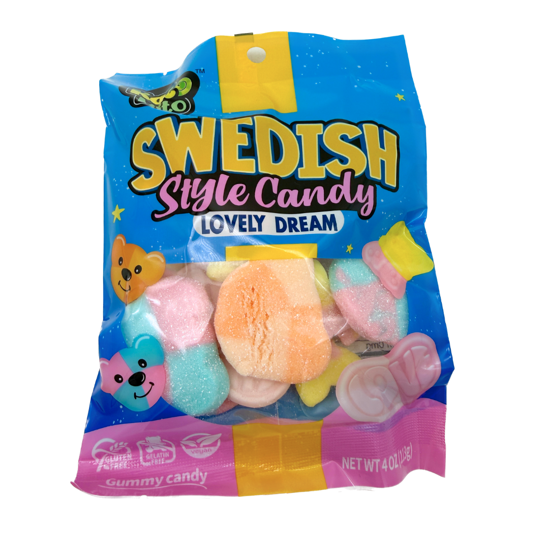 Swedish Style Lovely Dream Assorted Gummy Candy - 4oz