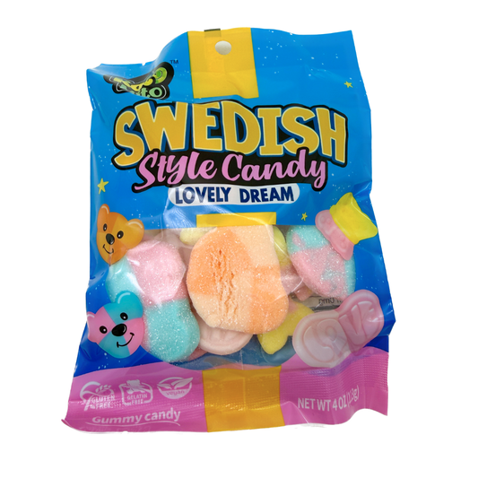 Swedish Style Lovely Dream Assorted Gummy Candy - 4oz