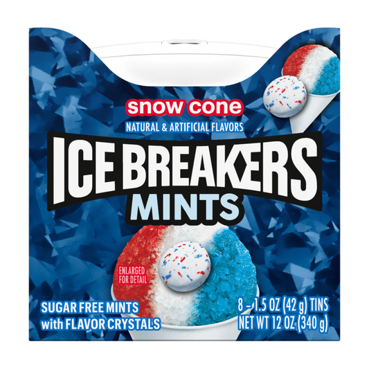 Ice Breakers Snow Cone Sugar Free Mints - 1.5oz / 8ct