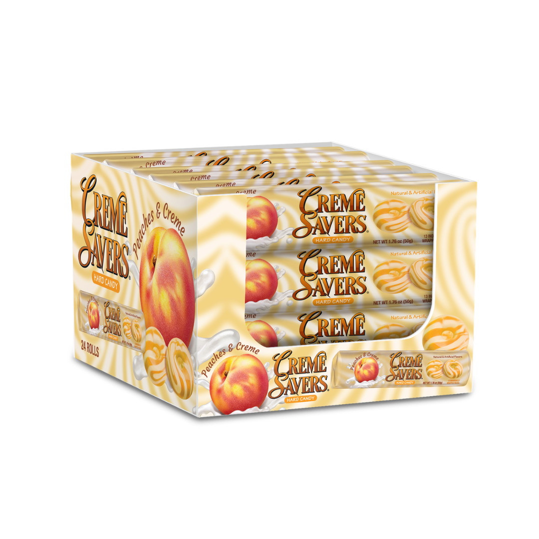 Creme Savers Peaches & Creme Hard Candy - 1.76oz / 24ct