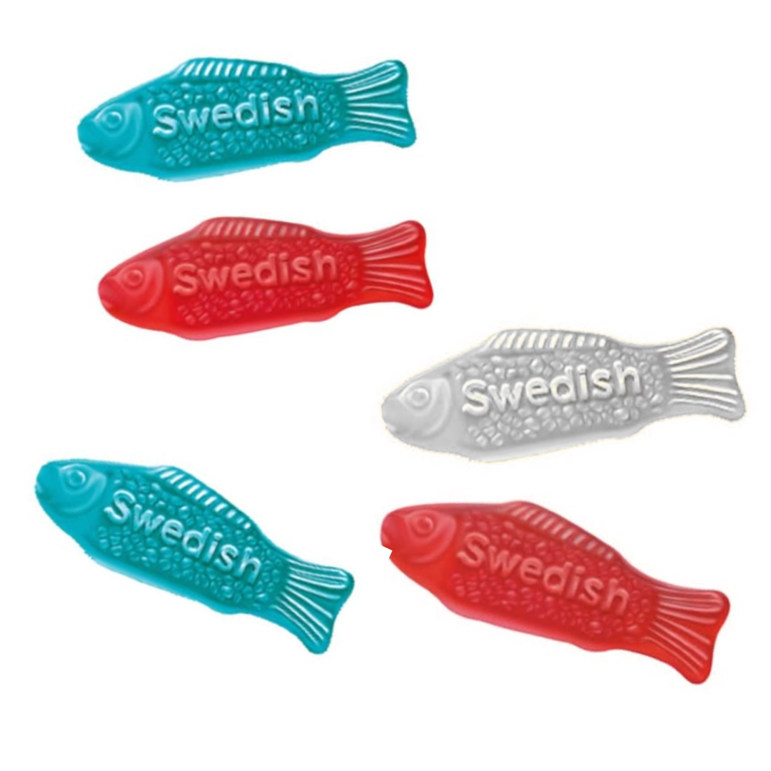 House of Blair Candy Red, White, and Blue Swedish Fish - 12.8oz