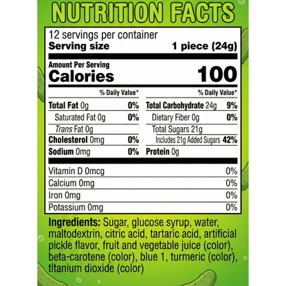 Sour Pickle Lollipops - 12ct