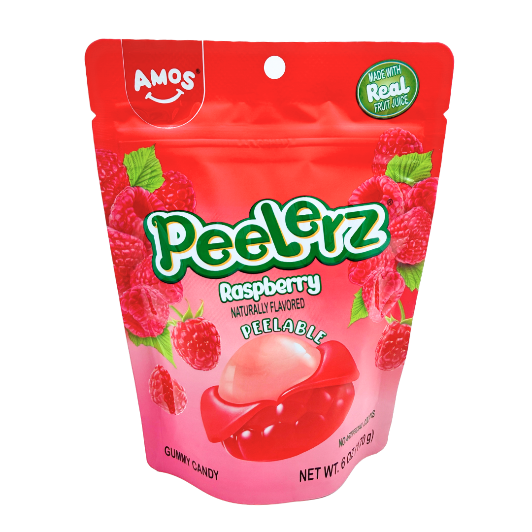 AMOS Peelerz Gummy Raspberry - 6oz