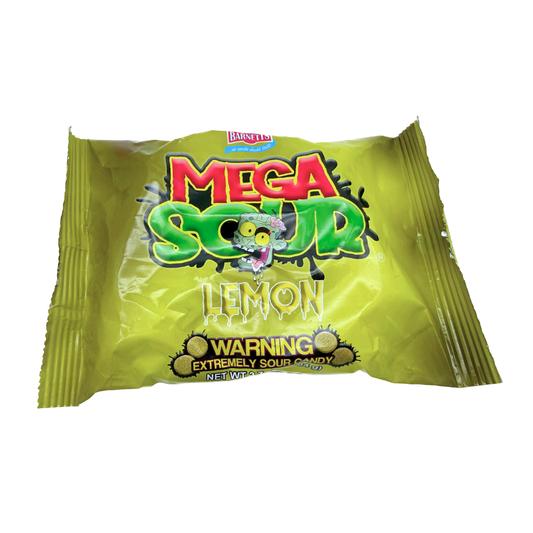Barnetts Mega Sour Lemon Candy - 3.7oz