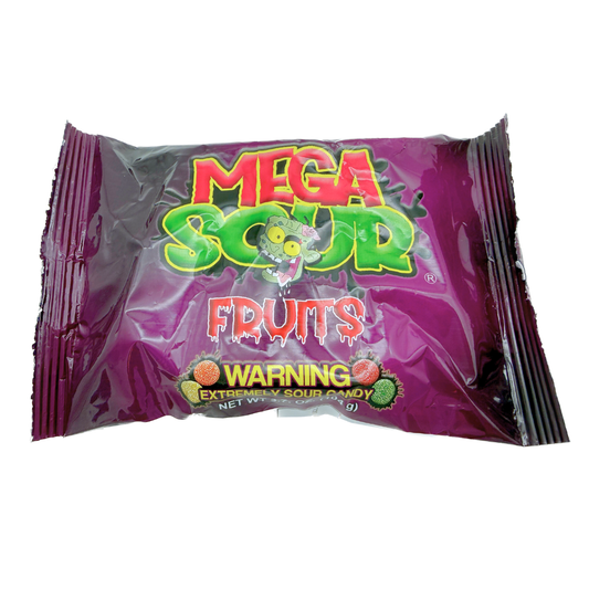 Barnetts Mega Sour Fruits Candy - 3.7oz