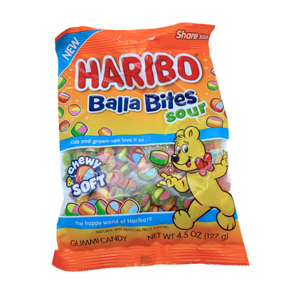 Haribo Balla Bites Sour - 4.5oz