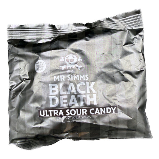 Mr Simms Black Death Ultra Sour Candy - 4oz