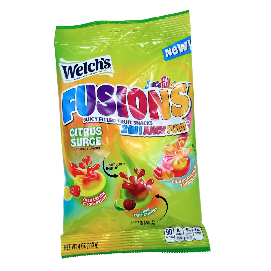 Welch's Juicefuls Fusions Citrus Surge Juicy Filled Gummy Fruit Snacks - 4oz