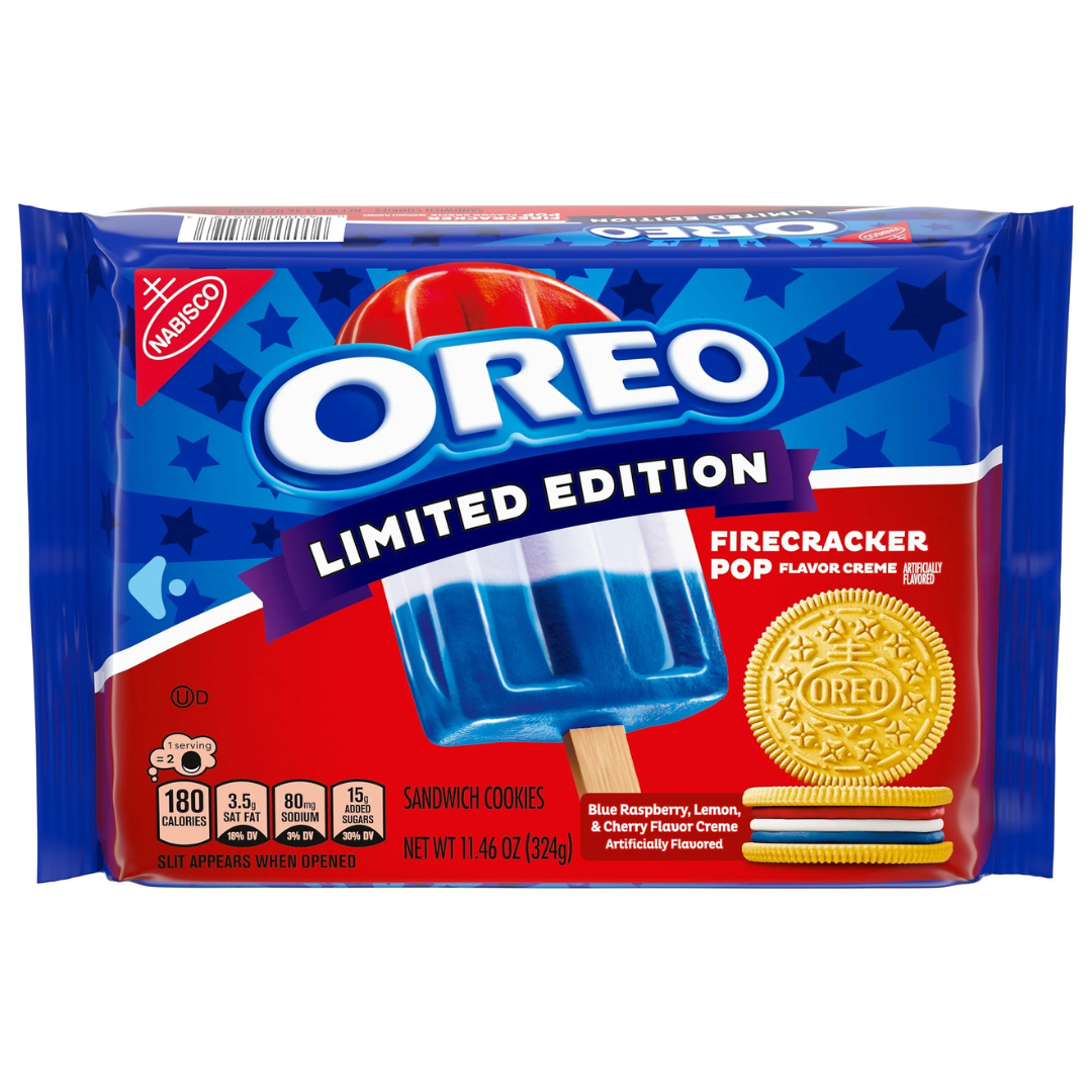 OREO Limited Edition Firecracker Pop Sandwich Cookies - 11.46oz