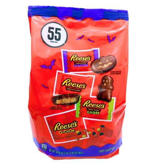 Reese's 55 Piece Assorted Halloween Candy Bag - 30.45oz