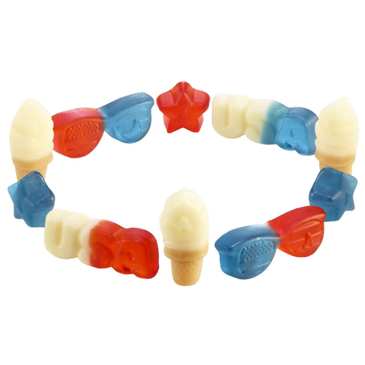 US of Yay Red, White, and Blue Gummi Candy - 5lb