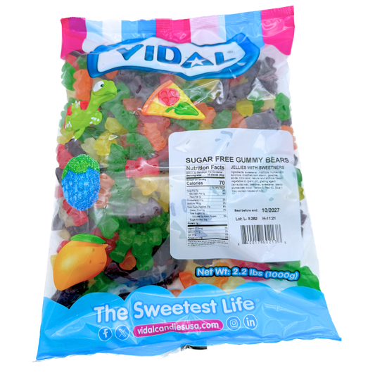 Vidal Sugar Free Gummy Bears - 2.2lb