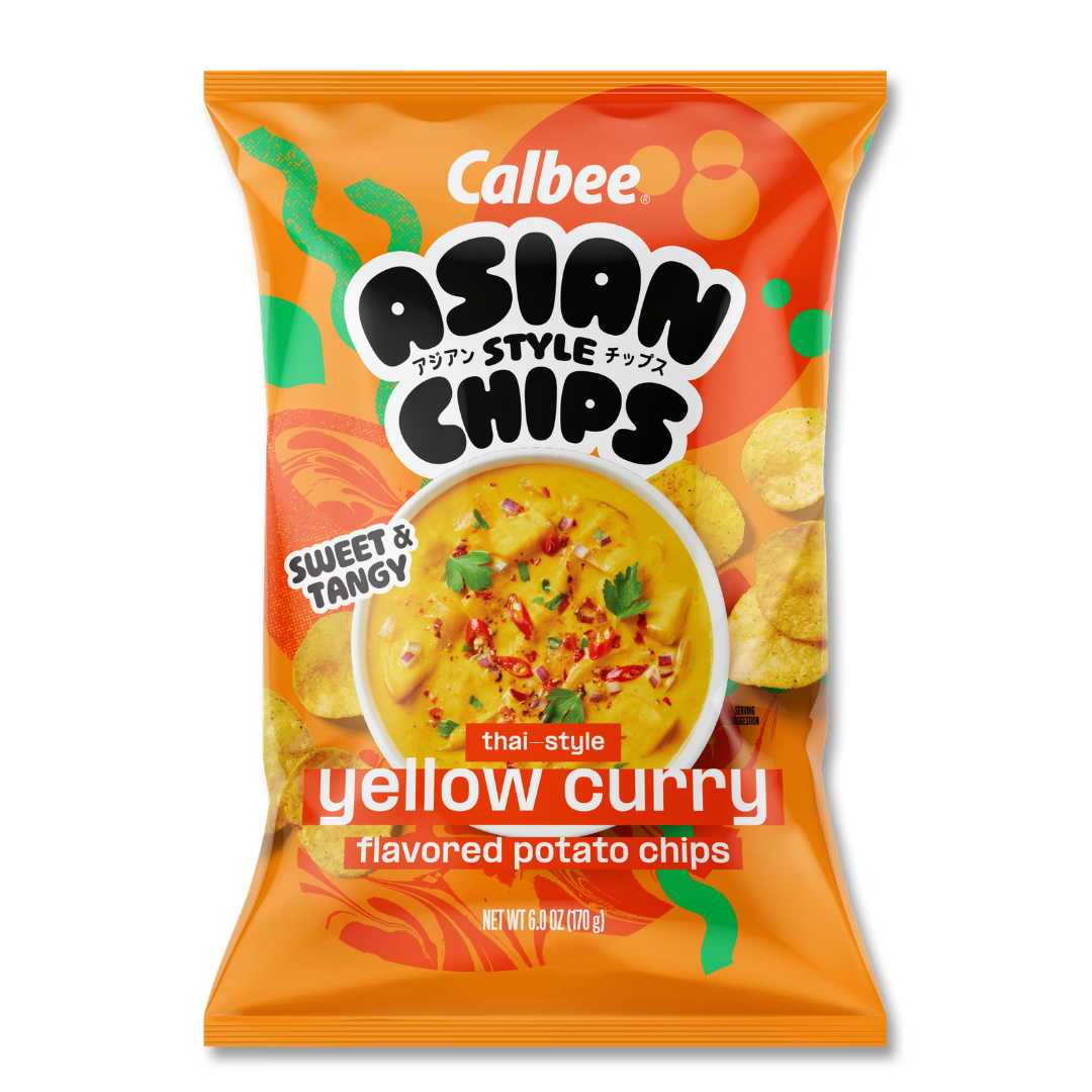 Calbee Asian Style Thai Yellow Curry Potato Chips - 6oz