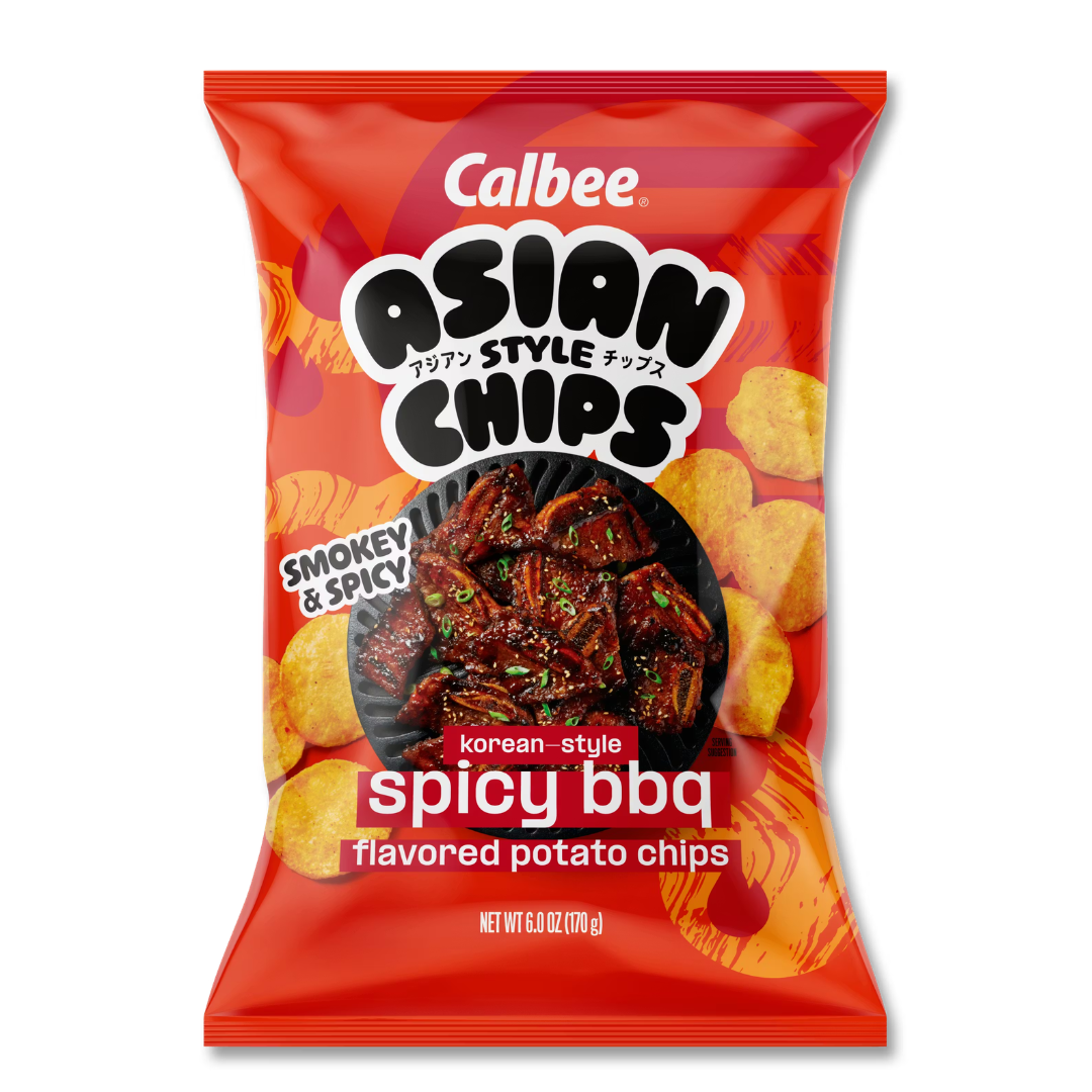 Calbee Asian Style Korean Spicy BBQ Potato Chips - 6oz