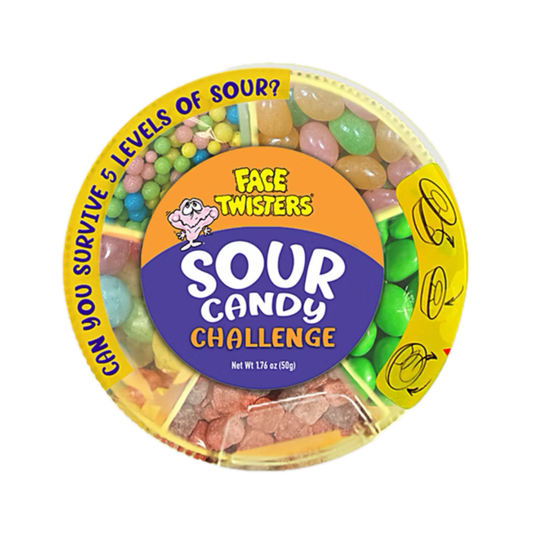 Face Twisters Sour Candy Challenge - 1.76oz / 6ct