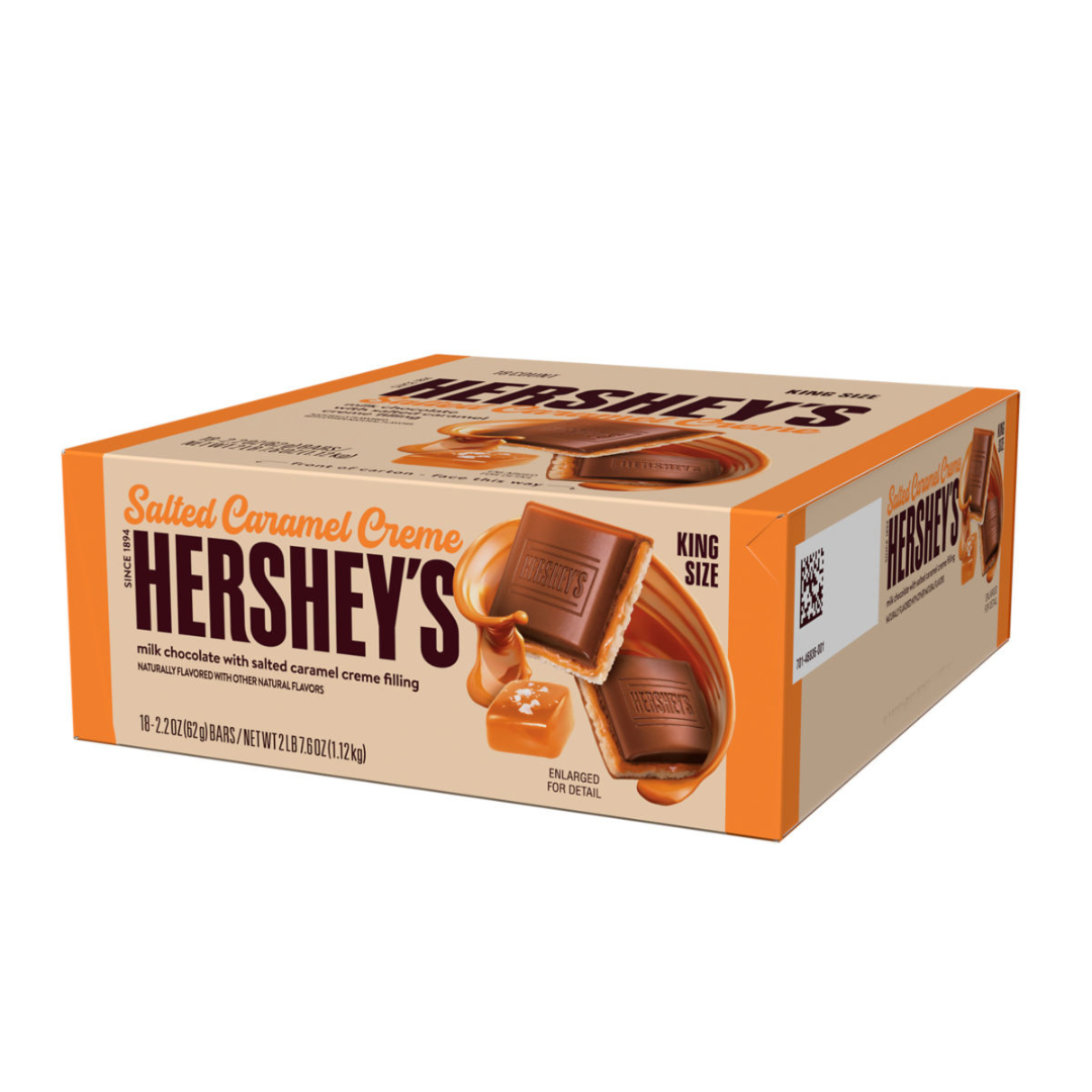 Hershey Salted Caramel King Size Milk Chocolates - 2.2oz / 18ct