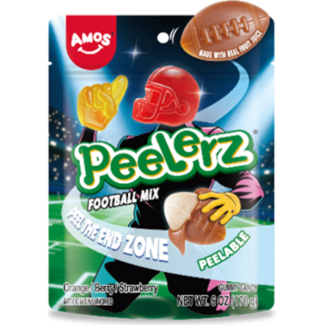 AMOS Peelerz Gummy Football Mix - 6oz
