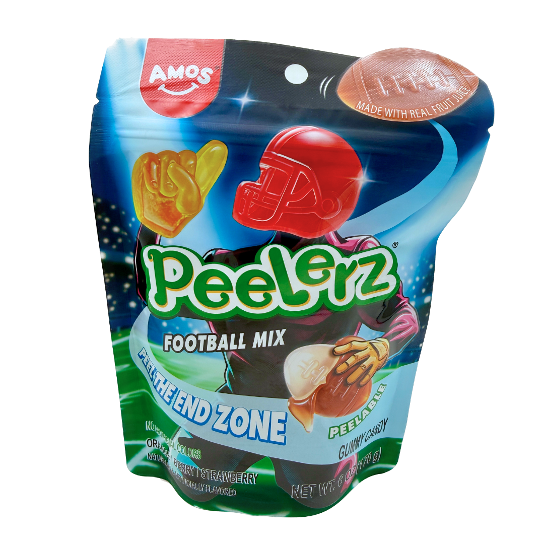 AMOS Peelerz Gummy Football Mix - 6oz