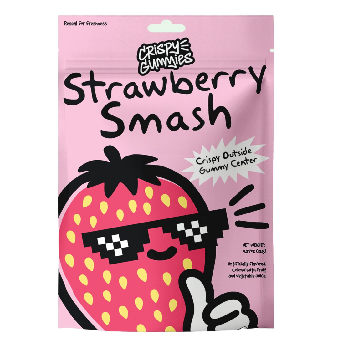 Crispy Gummies Strawberry Smash - 4.44oz