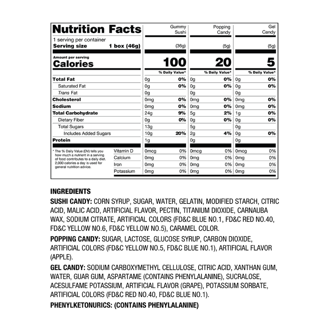 Tajubo Gummy Sushi - 1.62oz / 10ct
