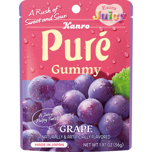 Kanro Puré Grape Gummies - 1.97oz
