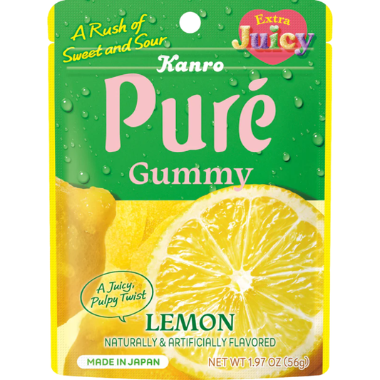 Kanro Puré Lemon Gummies - 1.97oz