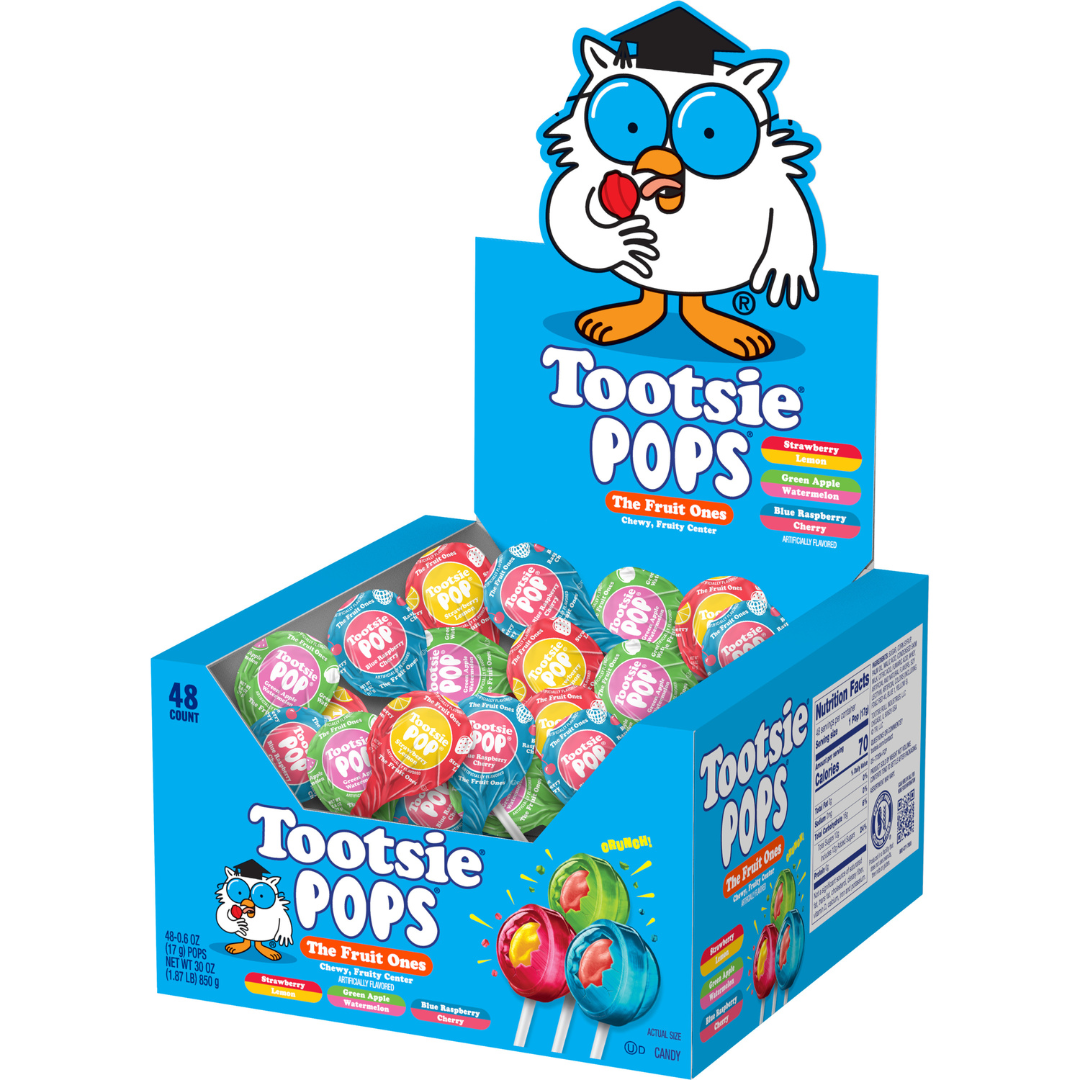 Tootsie Pops The Fruit Ones - 0.6oz / 48ct
