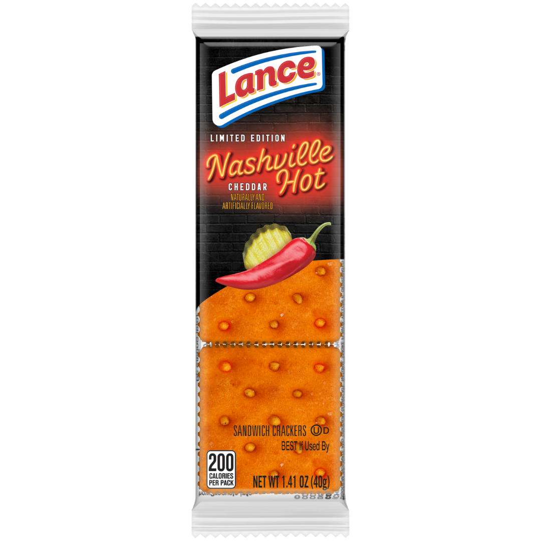 Lance Nashville Hot Cheddar Sandwich Crackers - 1.41oz / 10ct