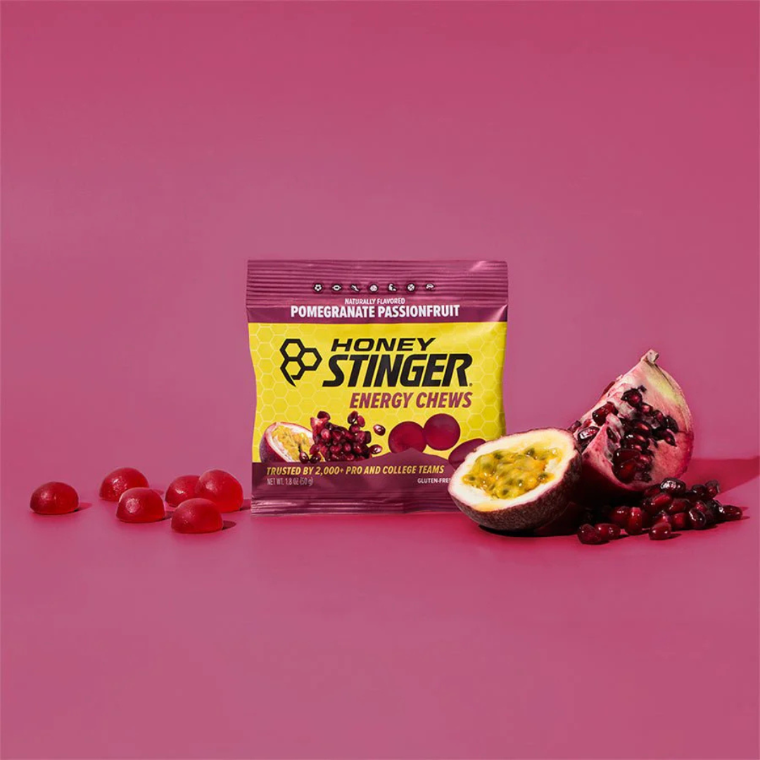 Honey Stinger Classic Pomegranate Passionfruit Energy Chews - 1.8oz / 12ct