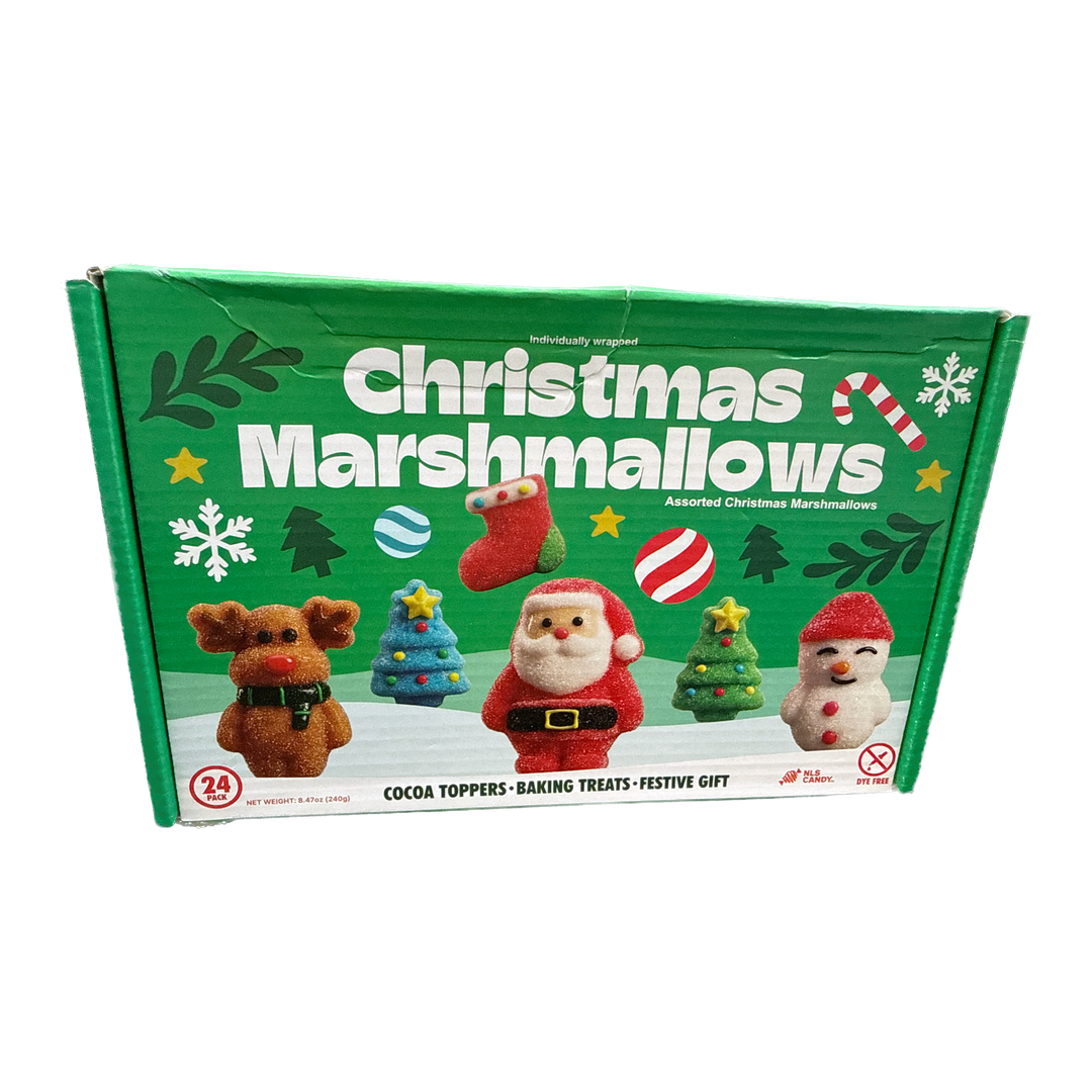Assorted Christmas Marshmallows - 24ct