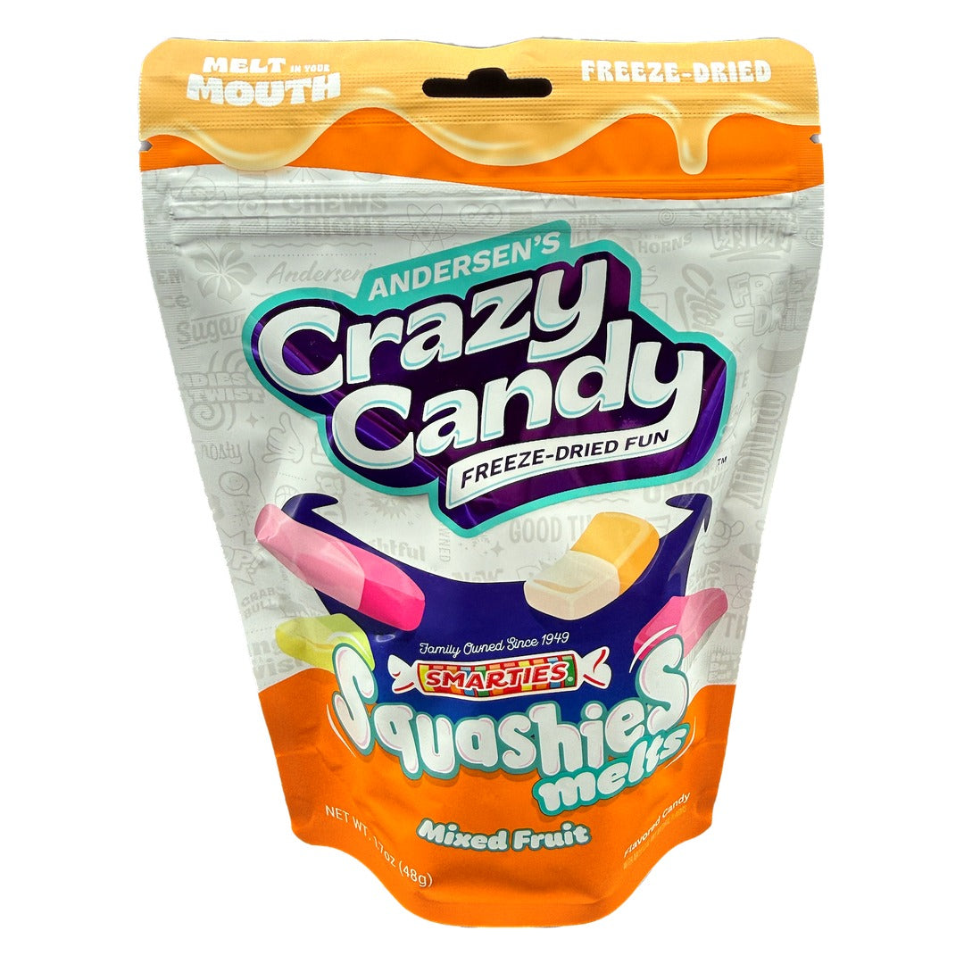 Crazy Candy Freeze-Dried Mixed Fruits Smarties Squashies - 1.7oz