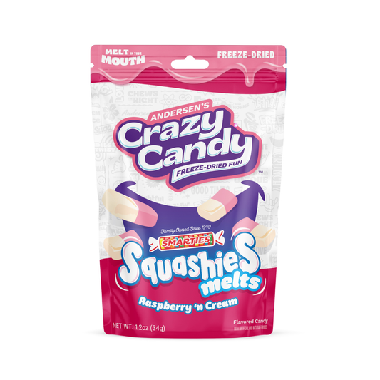 Rasbperry 'N Creme Freeze Dried Smarties Squashies Melts - 1.2oz
