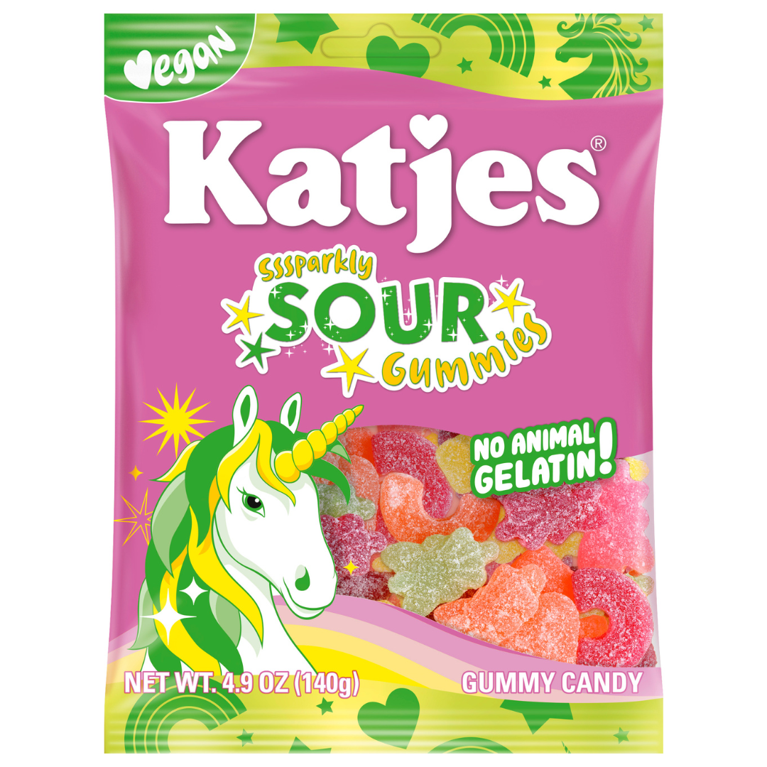Katjes Sssparkly Sour Gummies - 4.9oz