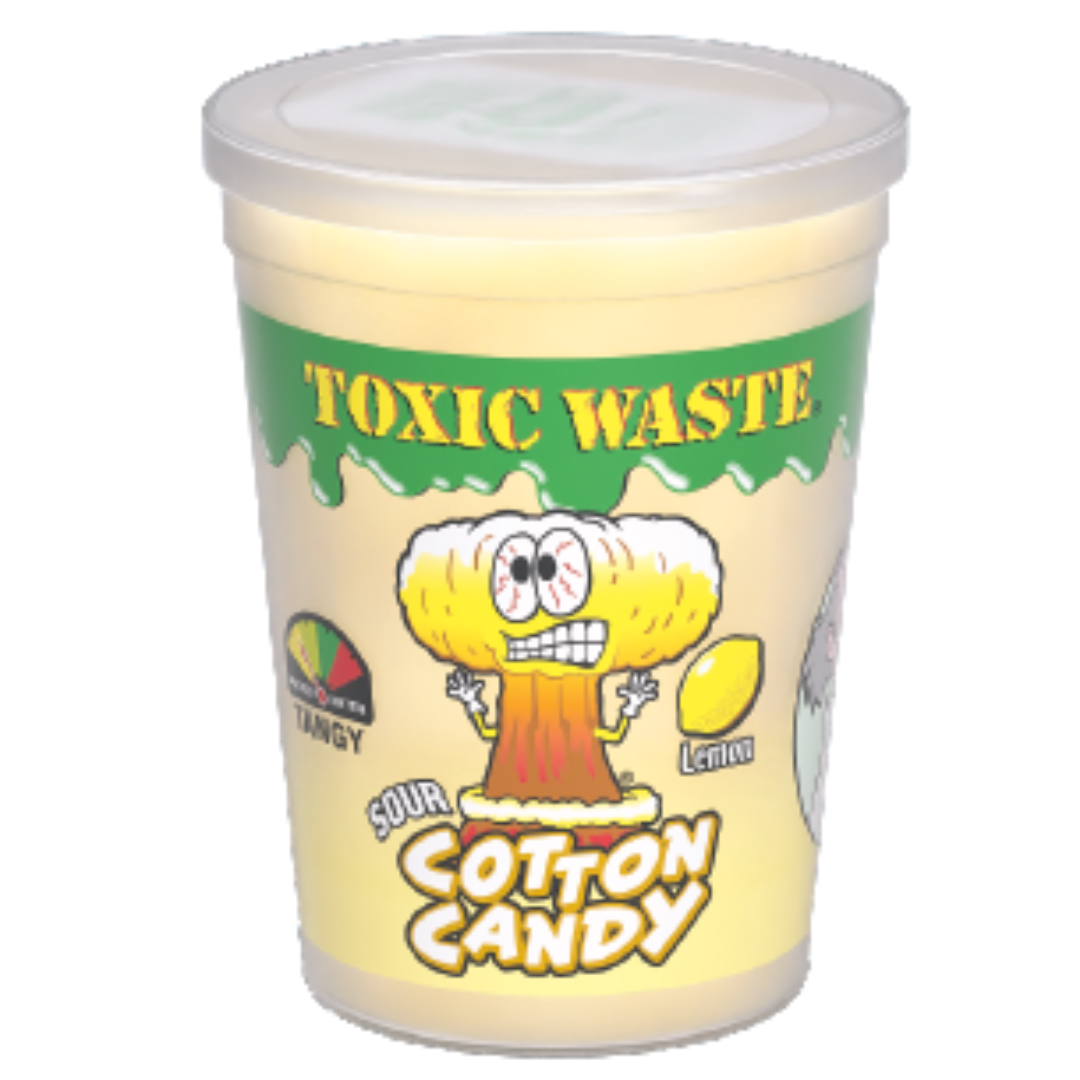 Toxic Waste Lemon Sour Cotton Candy - 1.58oz