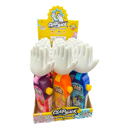 Kidsmania Clap Back Candy Lollipop - 0.6oz / 12ct