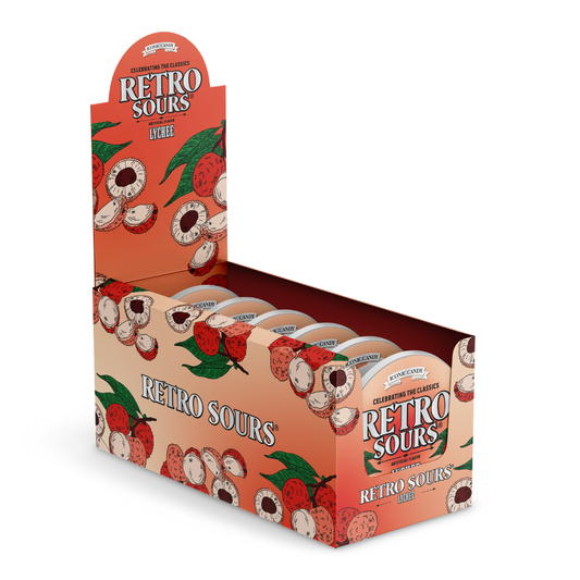 Retro Sours Lychee Hard Candy - 2.12oz / 8ct
