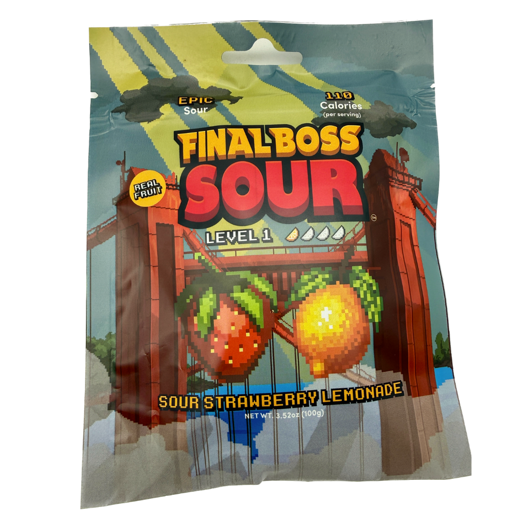 Final Boss Level 1 Sour Strawberry Lemonade - 3.52oz