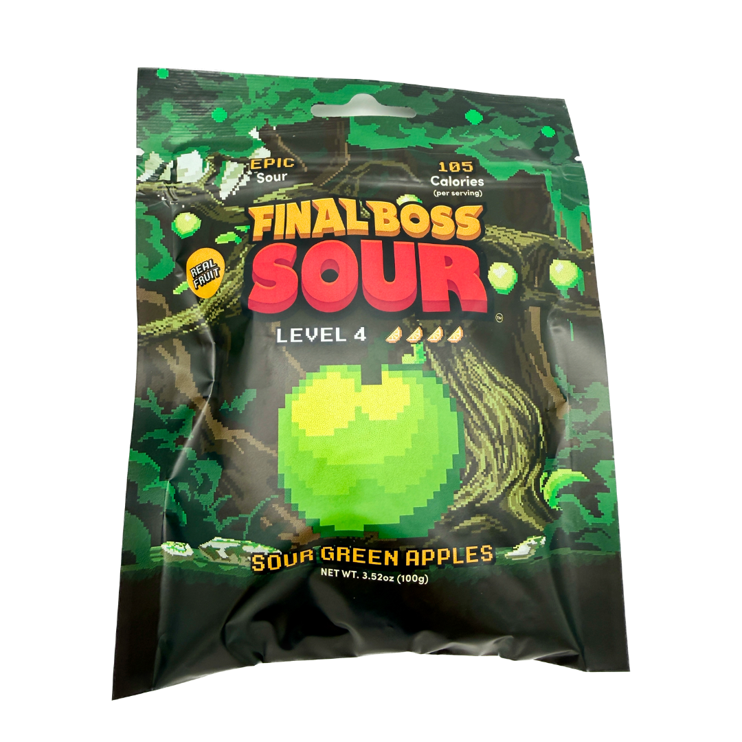 Final Boss Level 4 Sour Green Apples - 3.52oz