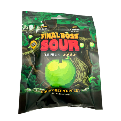 Final Boss Level 4 Sour Green Apples - 3.52oz