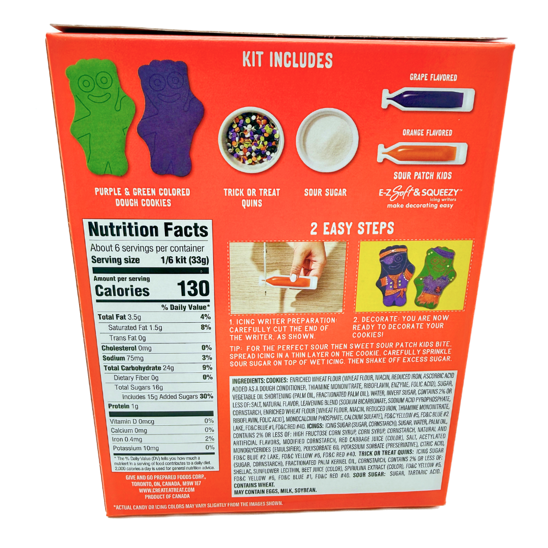 Sour Patch Kids Halloween Cookie Kit - 7.3oz