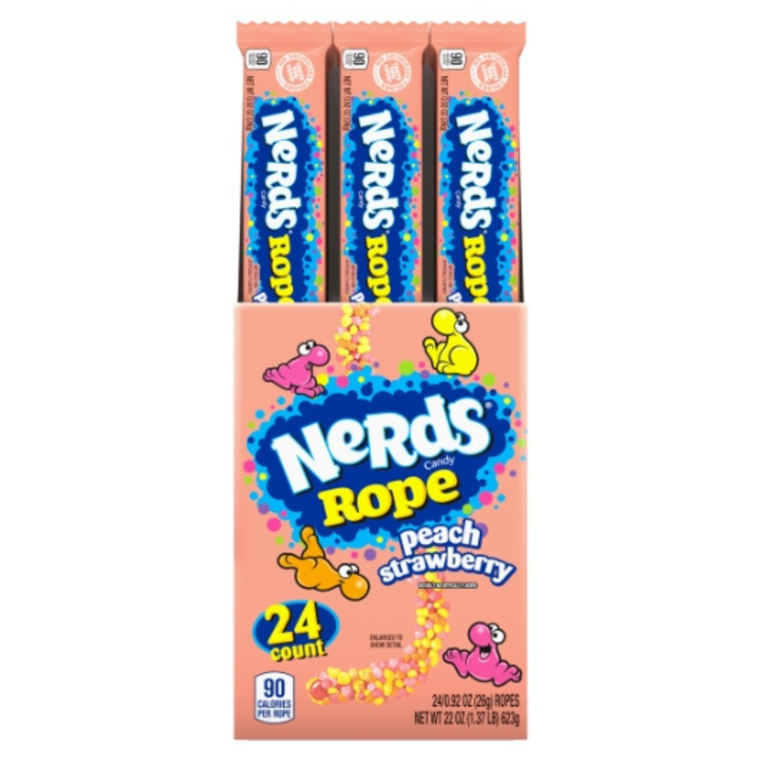 Nerds Peach Strawberry Rope - 0.92oz / 24ct
