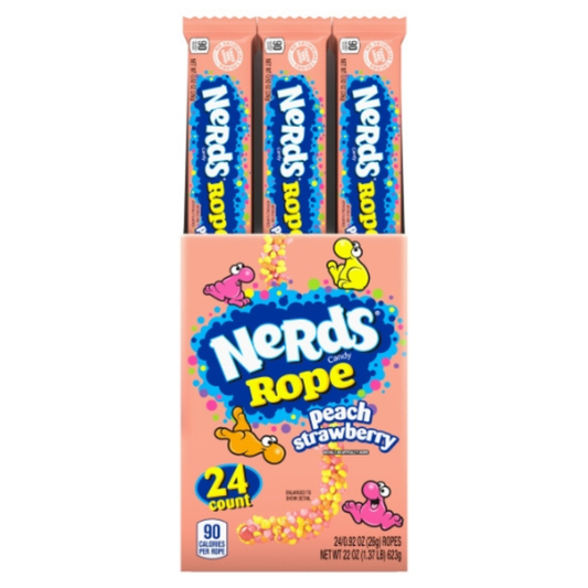 Nerds Peach Strawberry Rope - 0.92oz / 24ct