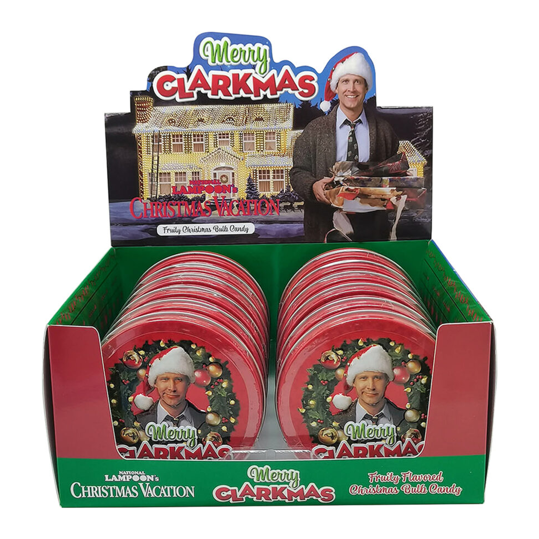 Merry Clarksmas Fruity Christmas Bulb Candy Tins - 1.5oz / 12ct